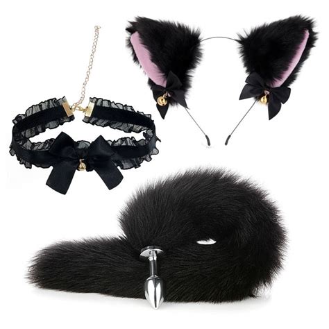 petplay shop|Kitten Petplay Collar Tail Plug Play Set Kink Fetish.